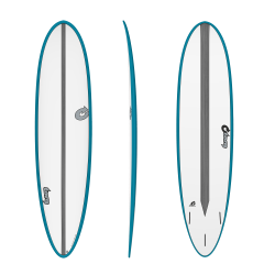 2020 TORQ CARBON 7'6" STRIP FUN WHITE+TEAL + CS TAVOLA SURF